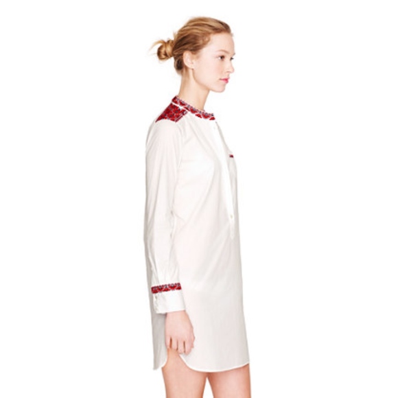 J.Crew Embroidered Tunic - Beach Coverup, Sz. S - Picture 3 of 8